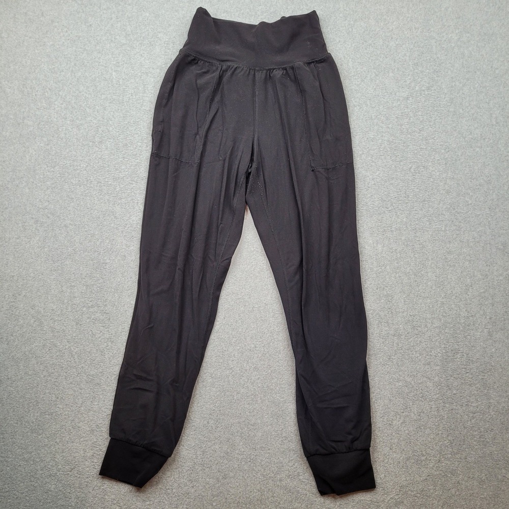 Athleta Salutation Jogger Womens XS Black Powervita High Rise Yoga Pants Joggers